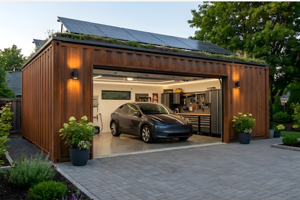 Comment transformer un conteneur en garage ou en abri de jardin : Guide complet